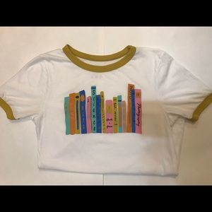 ModCloth Books Graphic Ringer Tee